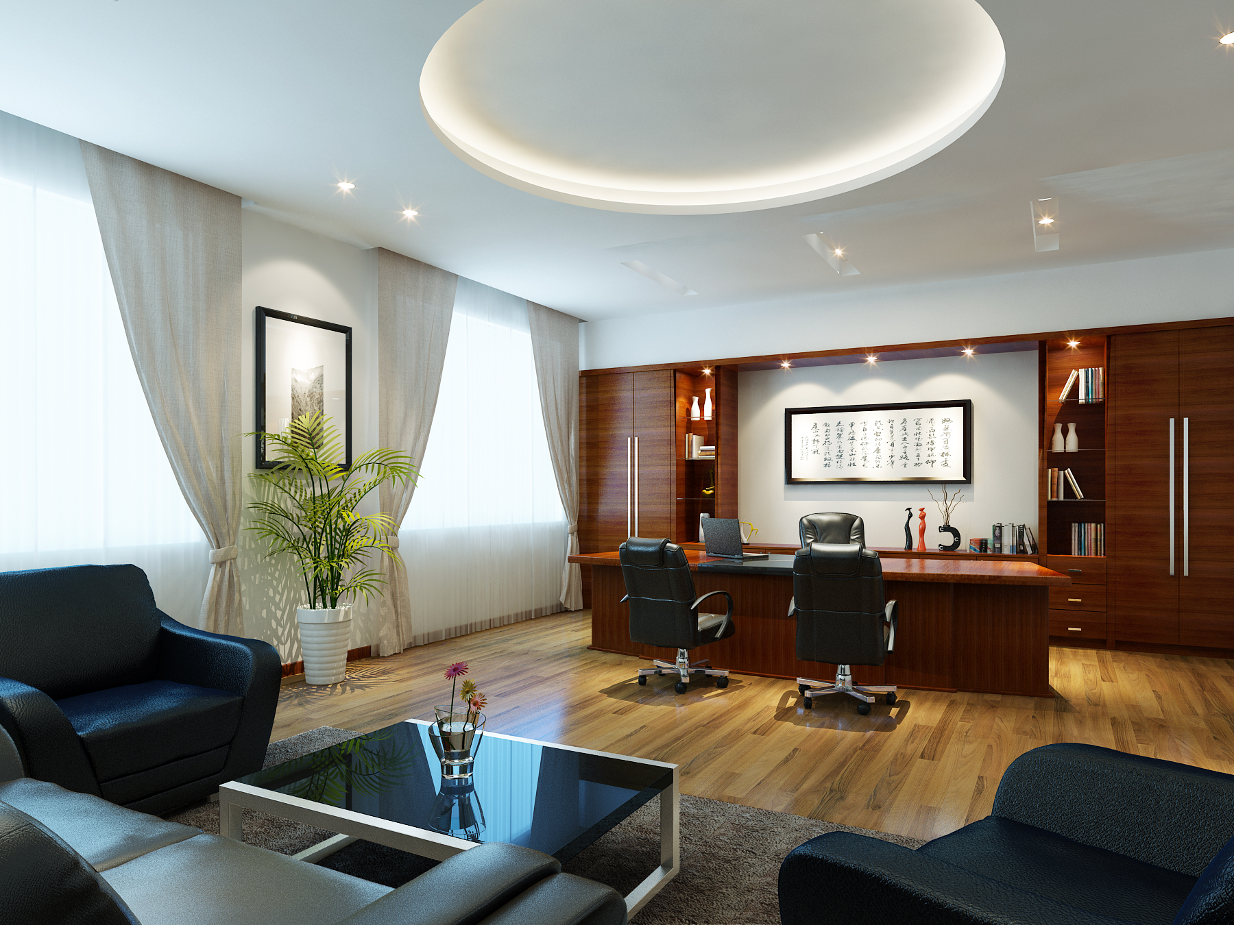 福田辦公室裝修隔斷搭配技巧